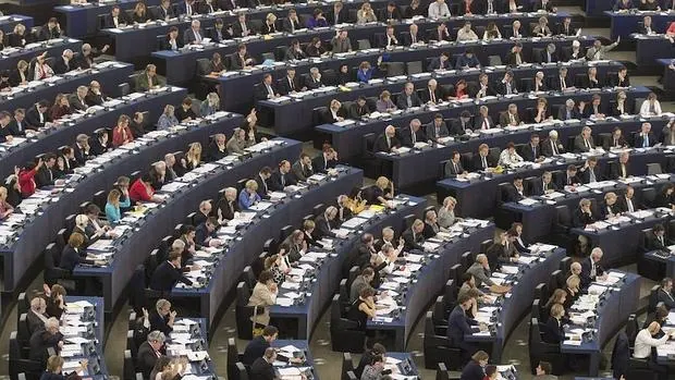 Vista general de la cámara durante una sesión plenaria del Parlamento Europeo