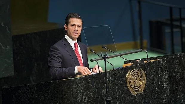 Enrique Peña Nieto, durante su discurso en la ONU