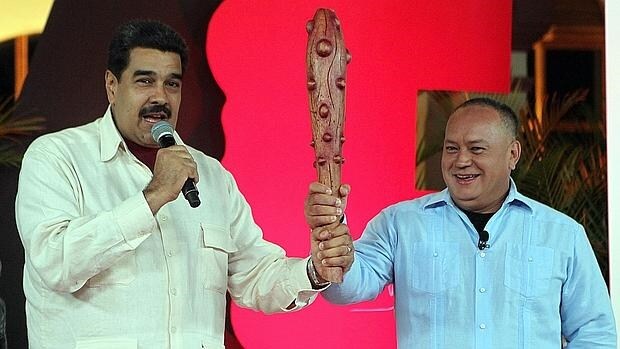 Nicolás Maduro y Diosdado Cabello, en un reciente programa de televisión