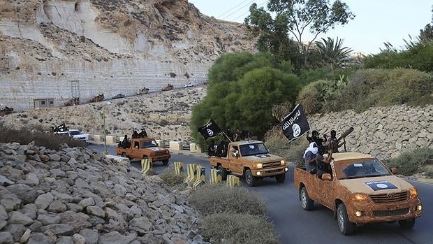 Imagen de archivo de miembros de Daesh en Libia