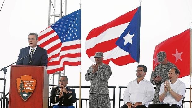 El gobernador de Puerto Rico,Alejandro García Padilla, durante un acto oficial