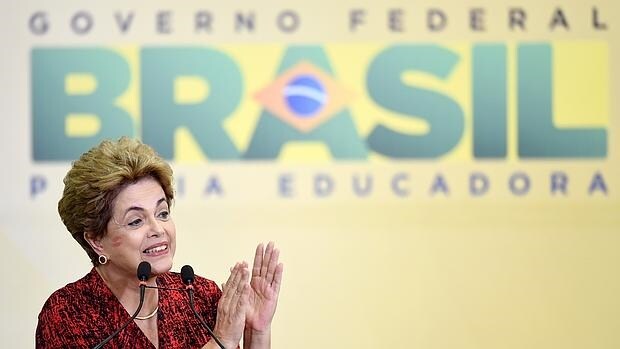 Rousseff, durante un acto en el Palacio de Planalto en Brasilia