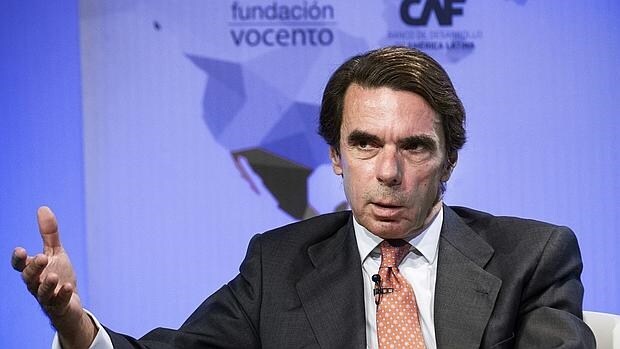 Aznar, durante una conferencia sobre América Latina en octubre del año pasado EFE