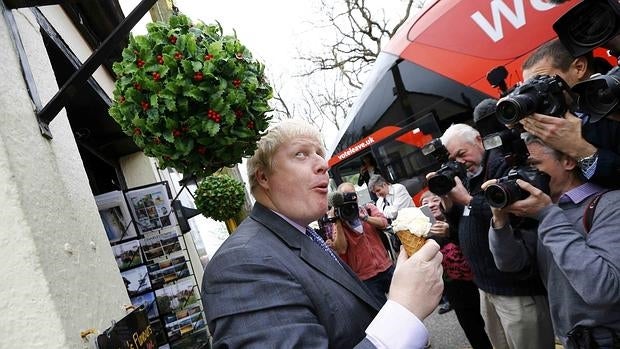 Boris Johnson en su campaña «Vote Leave», a favor de que Reino Unido abandone la UE