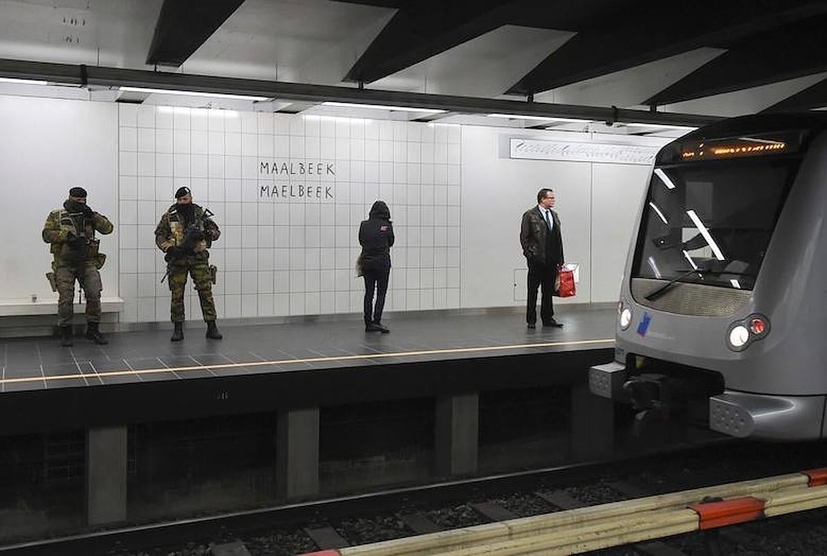 La estación de metro de Maelbeek, escenario de los atentados de Bruselas