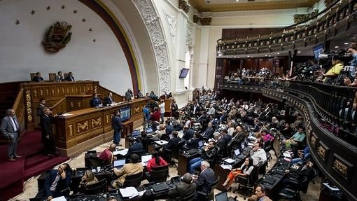 Vista general de la sesión de la Asamblea Nacional de Venezuela del pasado 10 de mayo