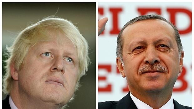 Boris Johnson y Erdogan