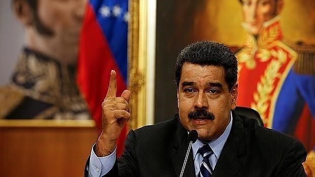 Nicolás Maduro, presidente de Venezuela, habla a los medios