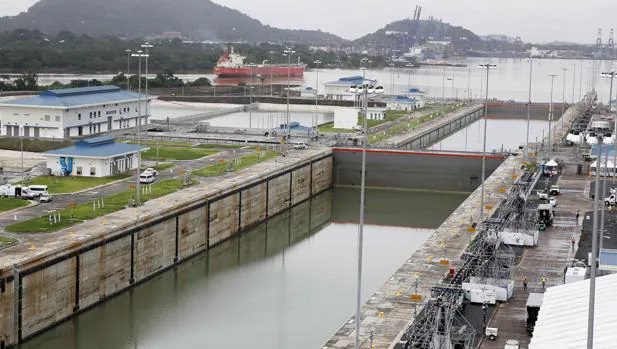 Una de las nuevas esclusas del Canal de Panamá
