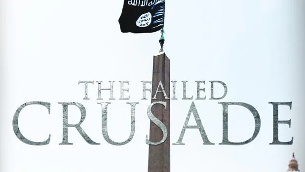 Portada de la revista de Daesh donde aparece la bandera yihadista en la Plaza de San Pedro
