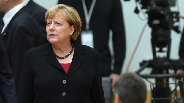 Merkel en la ceremonia homenaje a las víctimas del tiroteo de Munich en el parlamento de Bavaria el pasado 31 de julio