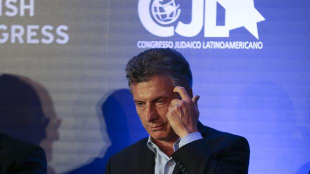 Macri durante un congreso el pasado mes de marzo en Buenos Aires