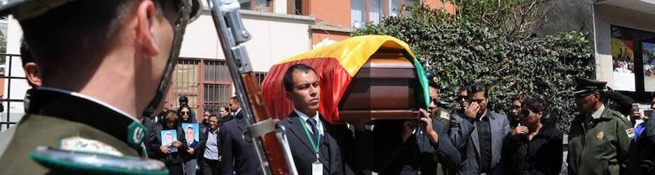 Funeral del viceministro boliviano de Régimen Interior, Rodolfo Illanes