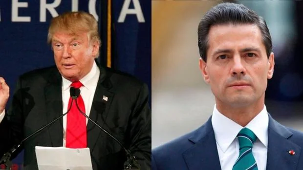 Donlad Trump (izquierda) y Enrique Peña Nieto
