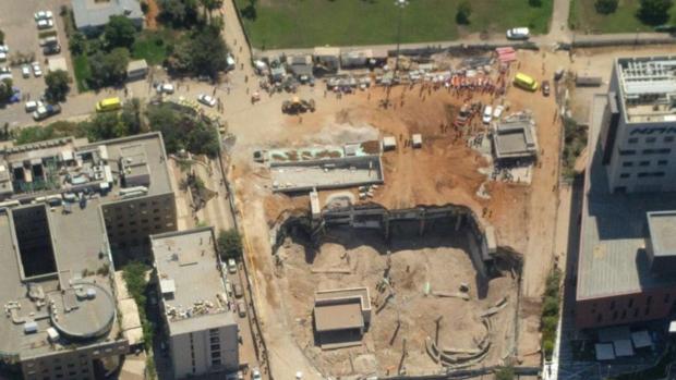 El edificio derrumbado en Tel Aviv