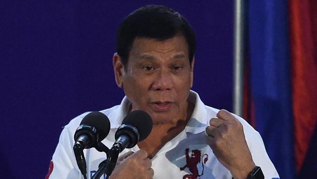 El presidente de Filipinas, Rodrigo Duterte, durante un discurso