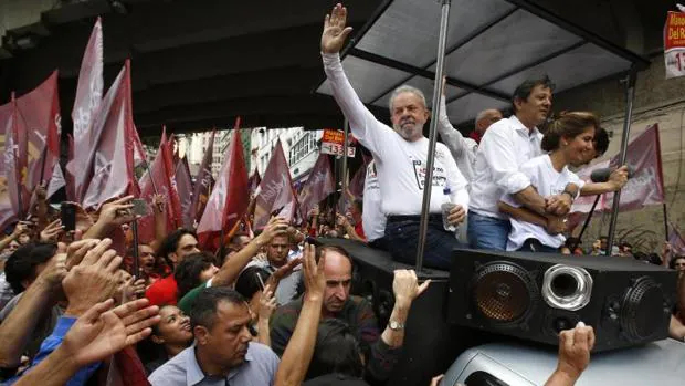 Lula da Silva hizo campaña por el Partido de los Trabajadores