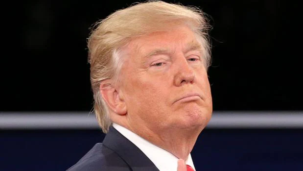 Donald Trump, durante el segundo debate presidencial