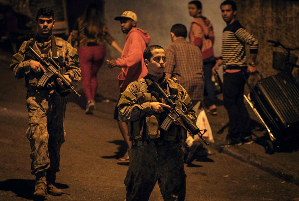 Un momento de la operación policial en Copacabana