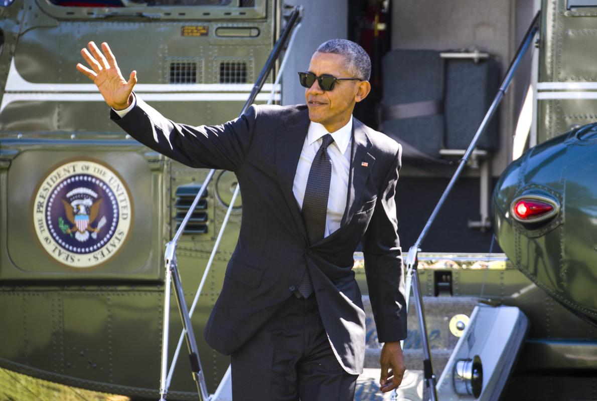 Obama aterriza en la Casa Blanca, Washington