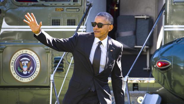 Obama aterriza en la Casa Blanca, Washington