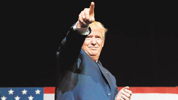 Trump, en campaña en WestPalm Beach