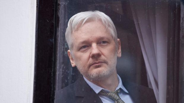 Julian Assange, en la Embajada de Ecuador en Londres