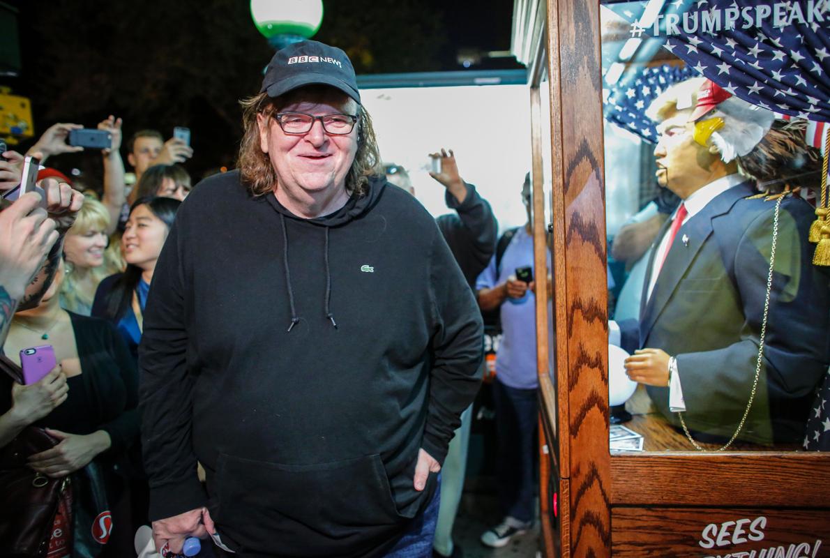 Michael Moore, durante el estreno de su documental