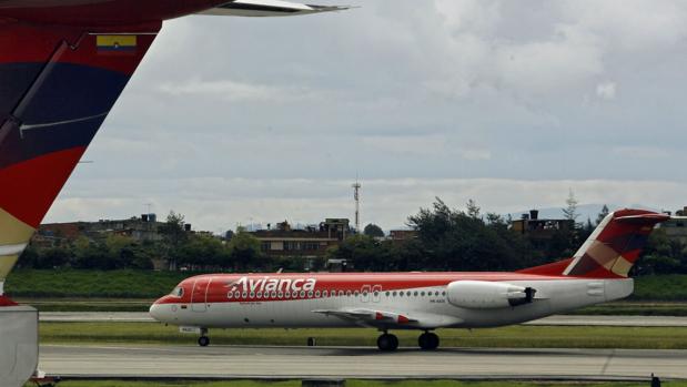 Un avión de la compañía colombiana Avianca