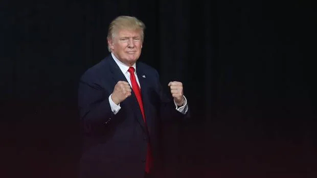 El candidato republicano a la Casa Blanca, Donald Trump, durante un acto de campaña