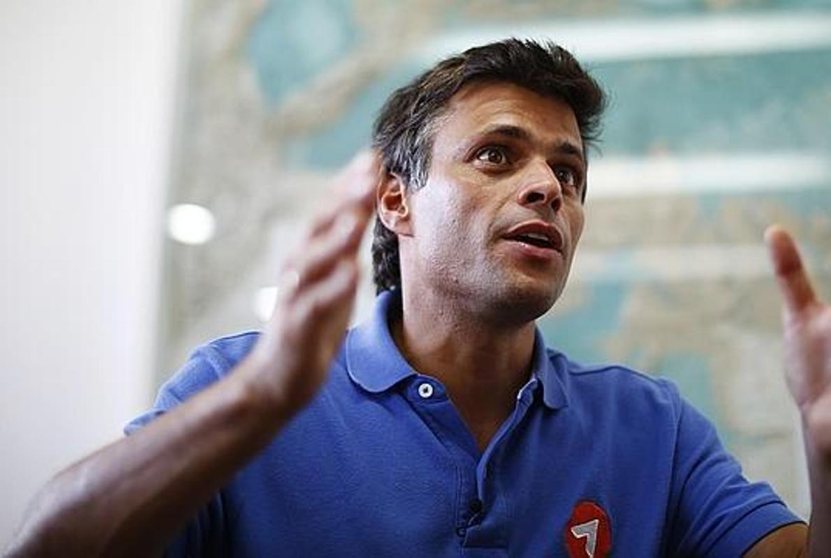 Leopoldo López, antes de ser encarcelado