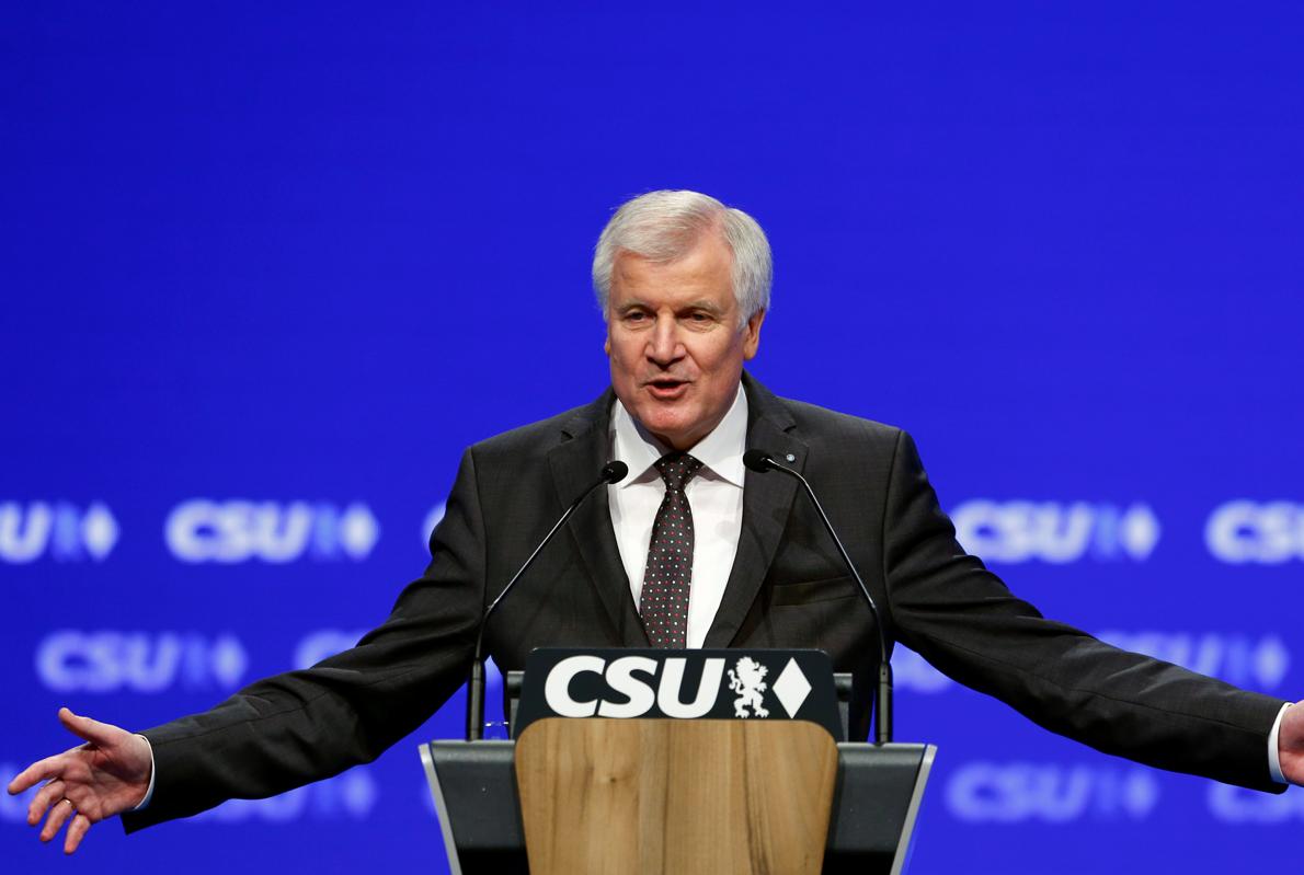 Horst Seehofer, durante el congreso de la CSU celebrado en Múnich