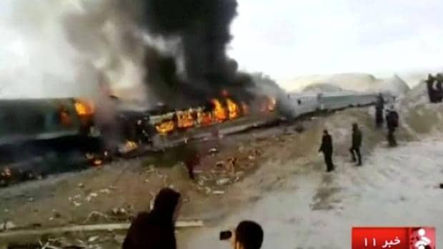 El accidente de tren en Irán que ha dejado al menos 31 muertos