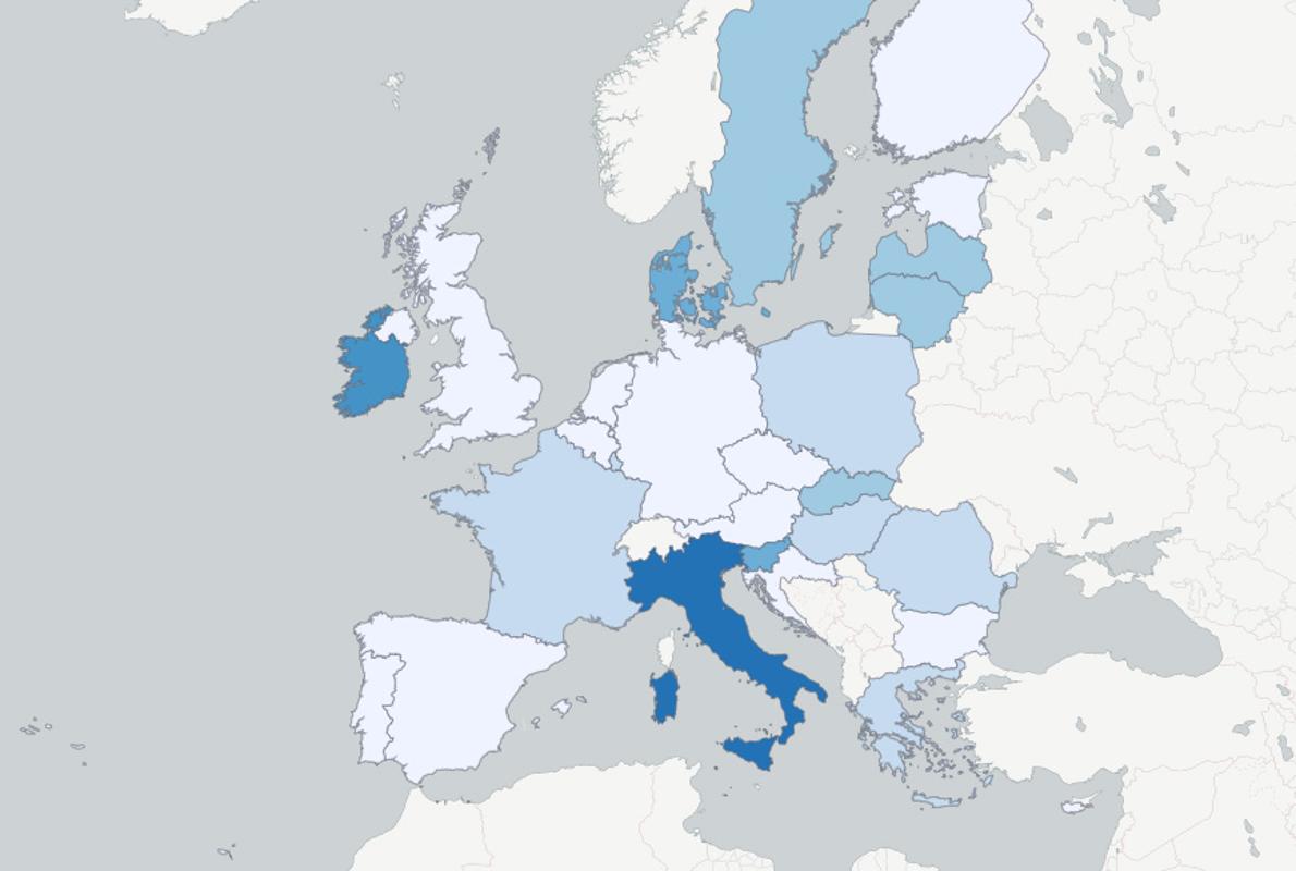 Número de referéndums en Europa