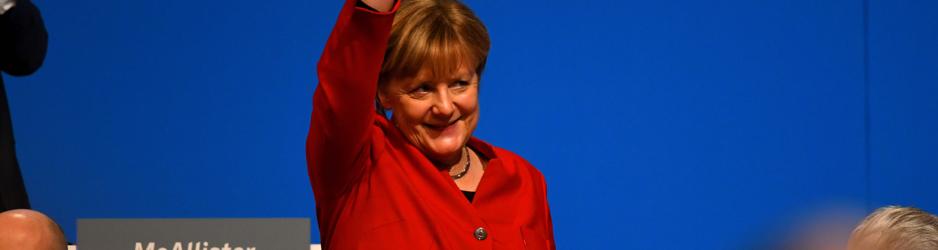 La canciller alemana, Angela Merkel, este martes durante el congreso de la Unión Cristianodemócrata (CDU)