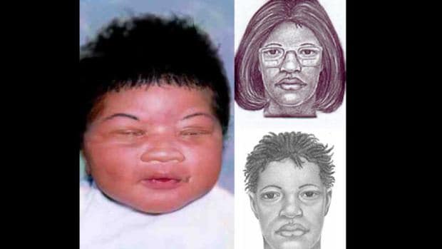 Esta foto corresponde a las imágenes dadas a conocer cuando ocurrió el secuestro de la bebé