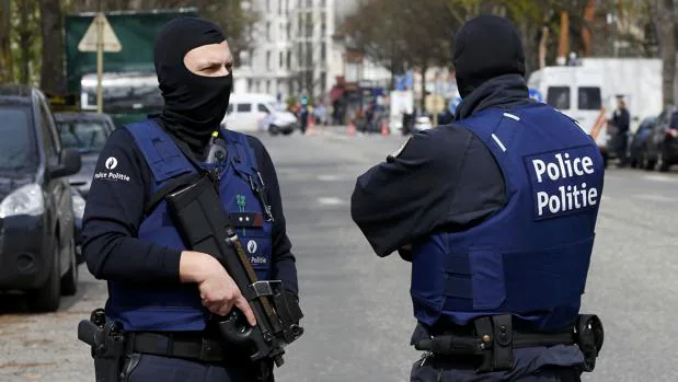 Miemrbos de la policía belga, en una fotografía de archivo