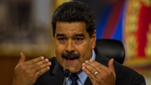 Nicolás Maduro, presidente de Venezuela, durante una intervención