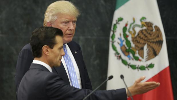 Enrique Peña Nieto, junto a Donald Trump, en una imagen del pasado mes de septiembre