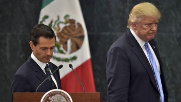 Enrique Peña Nieto, junto a Donald Trump, en una imagen del pasado mes de septiembre