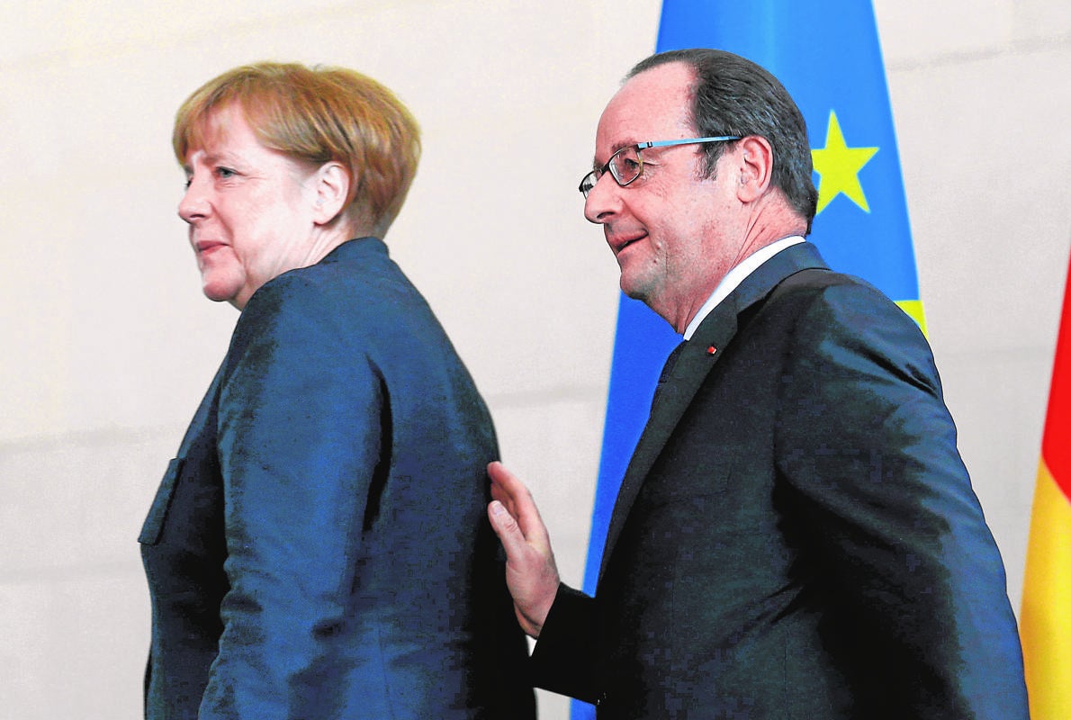 Merkel y Hollande piden construir una unión política en Europa