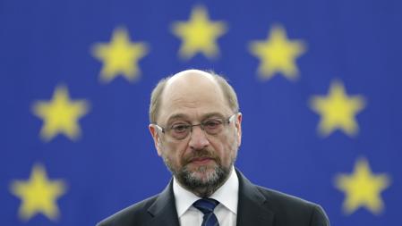 Martin Schulz, cuando era ya presidente saliente del Parlamento Europeo, durante un acto en Estrasburgo el pasado 16 de enero