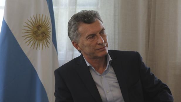 Mauricio Macri, durante la entrevista en la residencia presidencial de Olivos