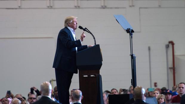 Donald Trump, durante su polémico discurso del viernes pasado en Florida