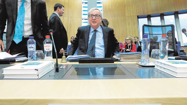 Juncker, hoy en Bruselas durante una reunión especial de la UE