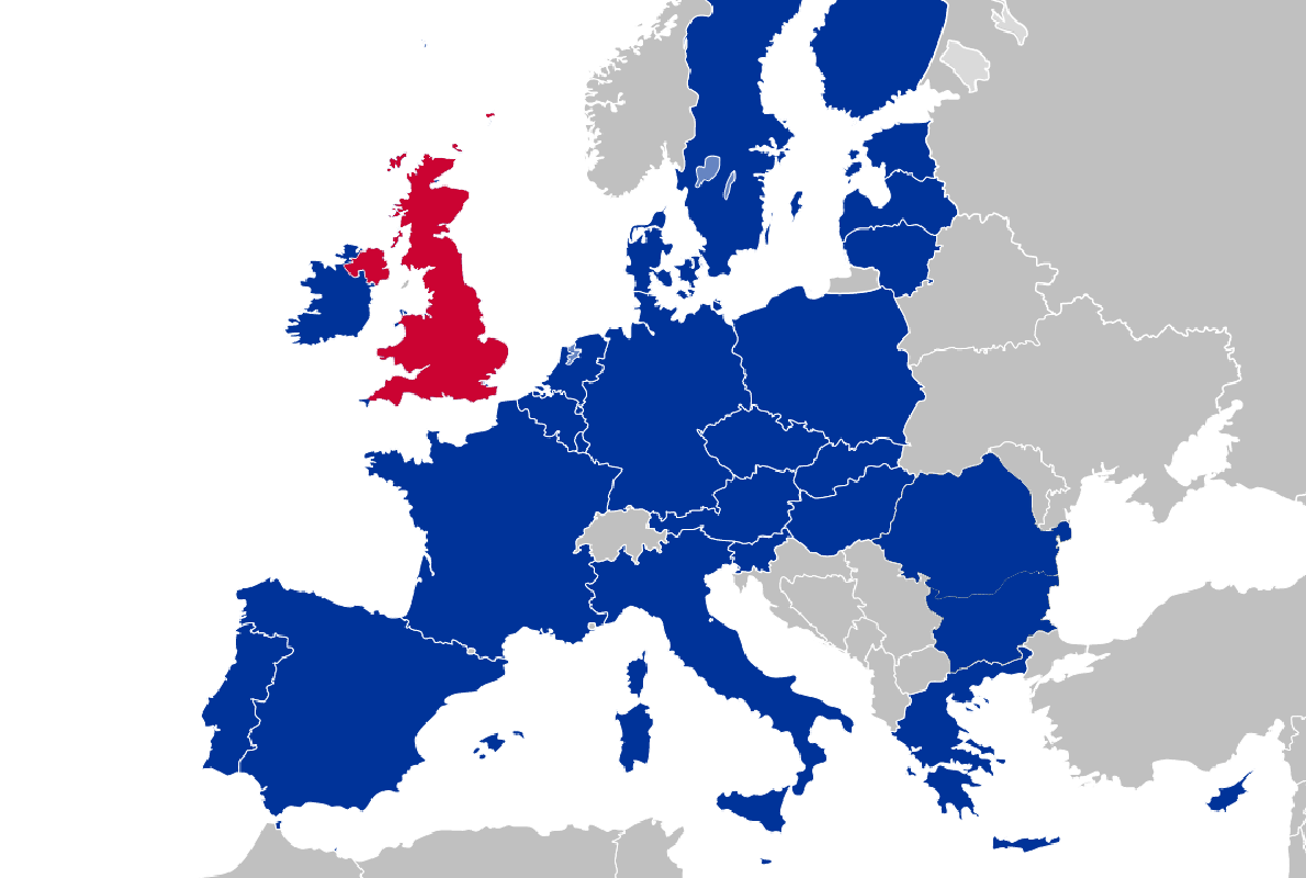 Evolución del número de países de la Unión Europea