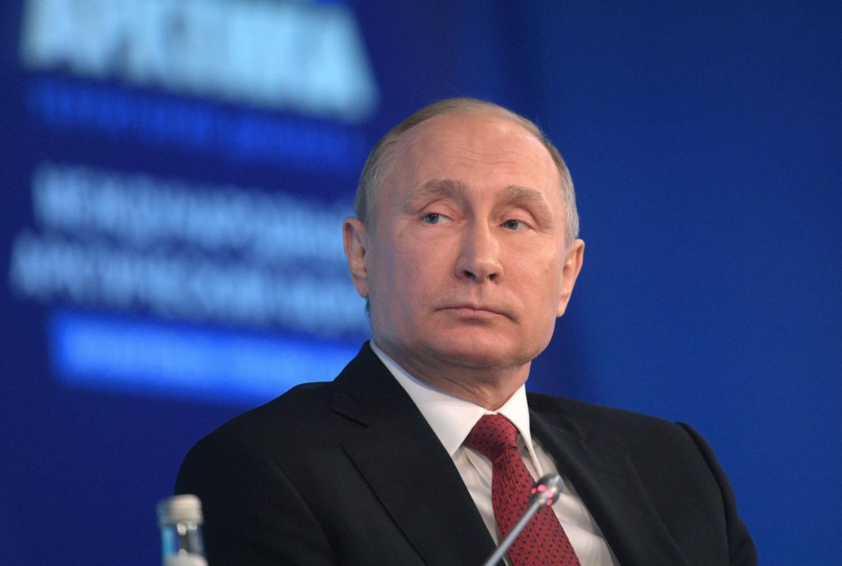 El presidente ruso, Vladímir Putin, durante el Foro internacional sobre el Ártico en Arcángel, Rusia,