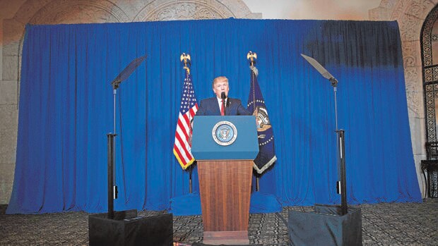 Donald Trump, durante su comparecencia en Florida
