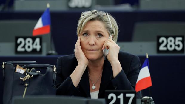 Marine Le Pen en el Parlamento Europeo