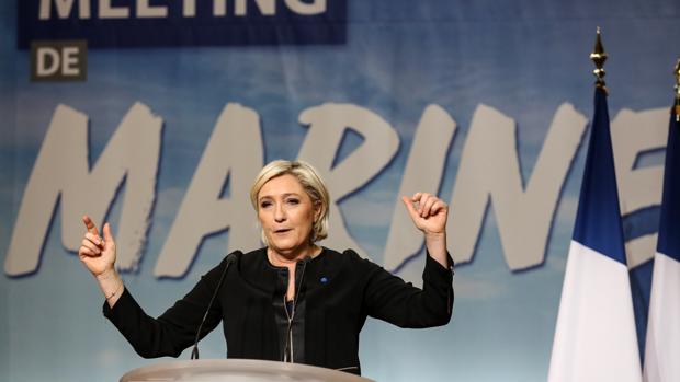 La candidata a la presidencia de Francia, Marine Le Pen